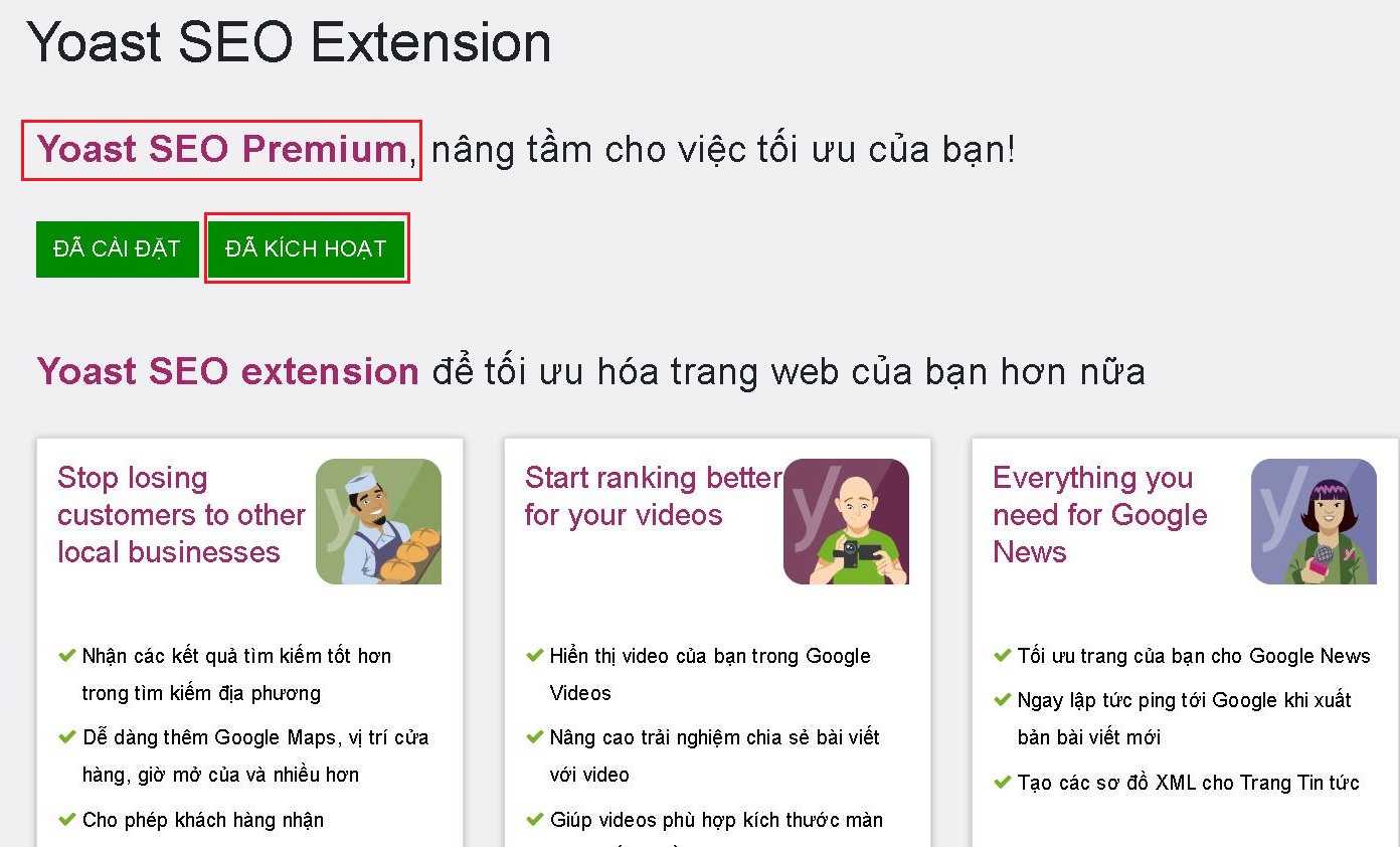 Plugin Yoast Seo Premium tải về miễn phí