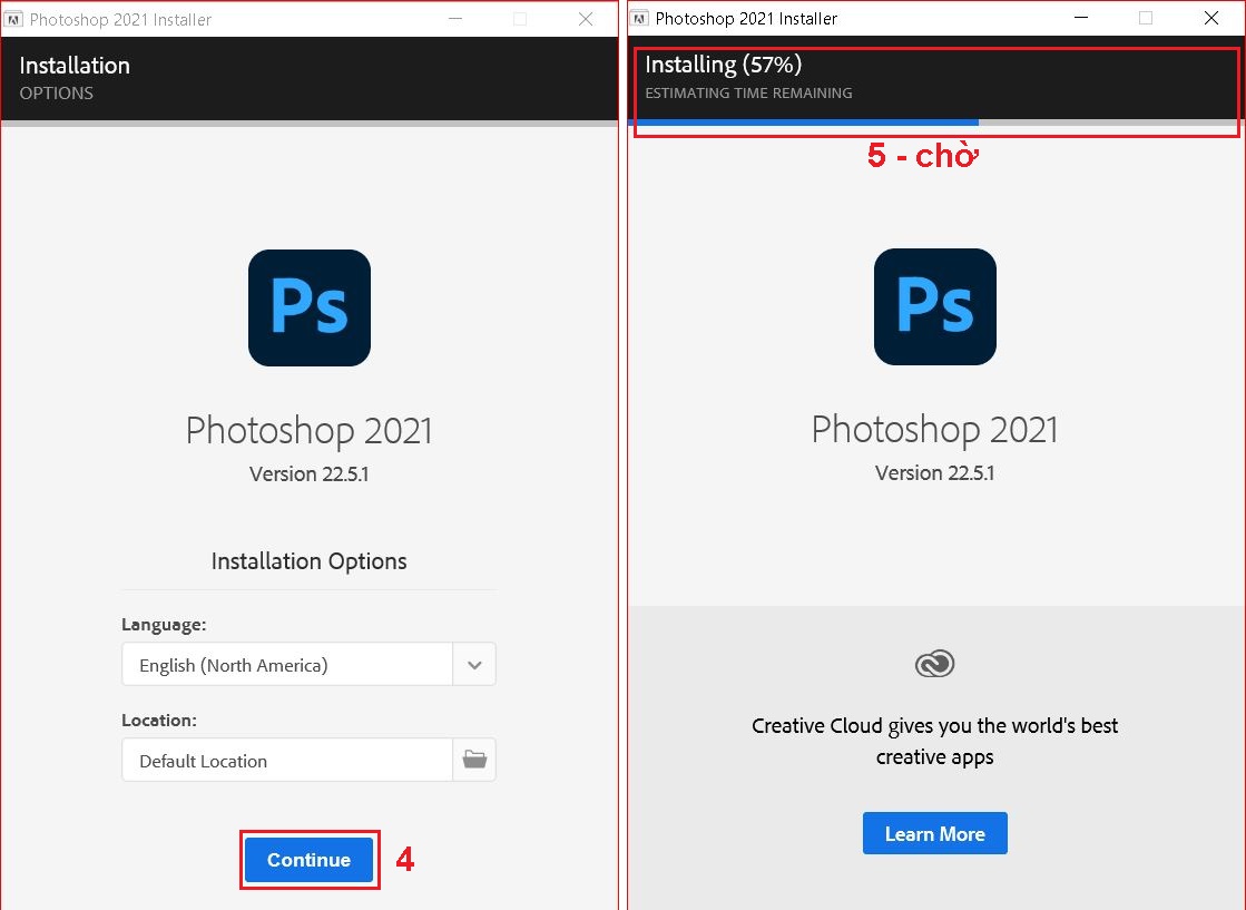 Cách cài đặt Adobe Photoshop 2021 dùng vĩnh viễn